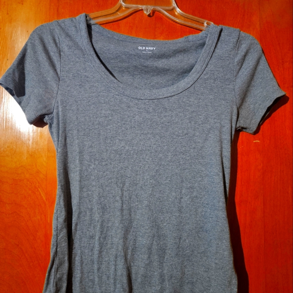 Old Navy Brown Fitted Short Sleeve T-Shirt